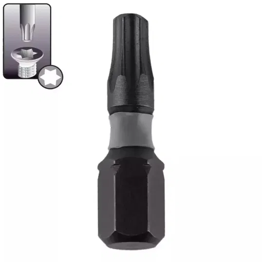 Bit de impact Torx Dedra, T 30 x 25 mm, 2 bucati