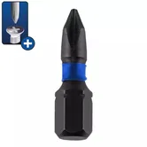 Bit de impact Phillips Dedra, PH1/2/3 x 25 mm, 6 bucati