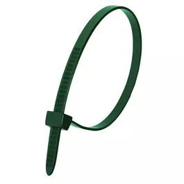 Set coliere plastic Dedra, PVC, verde, 3.6 x 200 mm, 100 bucati