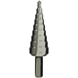 Burghiu conic in trepte Hikoki HSS, pentru otel / plastic, 8 x 4-20 mm