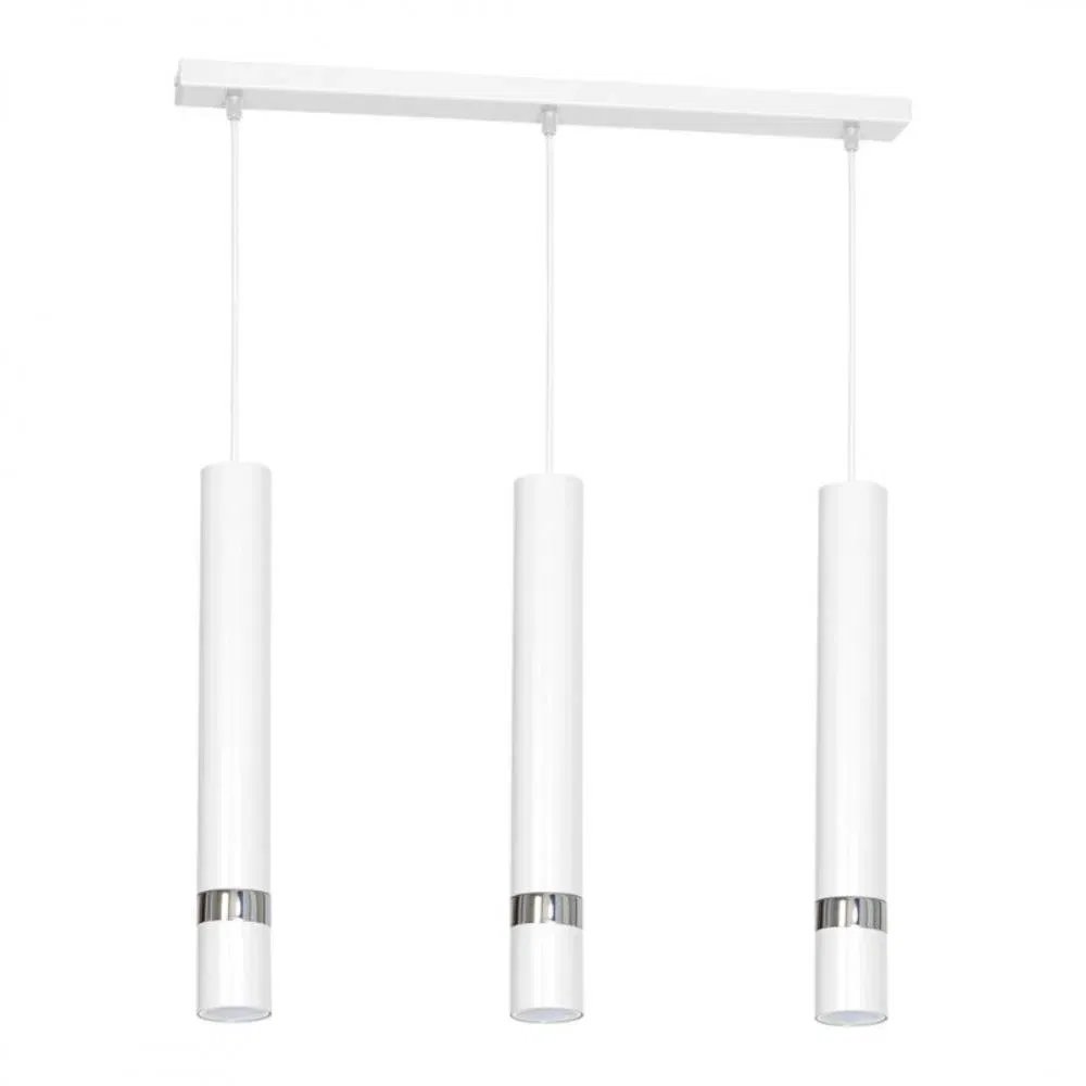 Suspensie Joker, 3 x GU10, metal, alb/crom