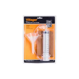 Kit schimb ulei Villager, laveta, palnie si seringa, 100 ml