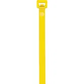 Coliere din plastic, poliamida 6.6, galben, 100 x 2.5 mm, 100 bucati
