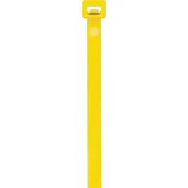 Coliere din plastic, poliamida 6.6, galben, 100 x 2.5 mm, 100 bucati
