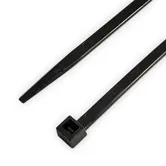 Coliere din plastic, poliamida 6.6, negru, 1220 x 9 mm, 100 bucati