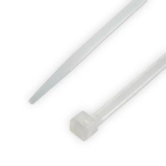 Coliere din plastic, poliamida 6.6, alb, 250 x 12.5 mm, 50 bucati