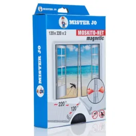 Plasa anti instecte magnetica, poliester, negru, 120 x 220 cm