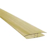 Profil policarbonat Carboplak, bronz, grosime 4 mm, lungime 3 m