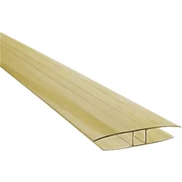 Profil policarbonat Carboplak, bronz, grosime 4 mm, lungime 3 m