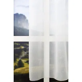 Perdea Batiste 6979, poliester, alb 101, 300 x 250 cm