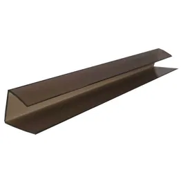 Profil U policarbonat bronz, grosime 4 mm, lungime 2.1 m