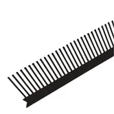 Pieptene streasina, polipropilena, negru RAL-9005, 1 m