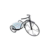 Suport flori bicicleta Mozaic HK17071, metal, 49 x 23 x 37 cm