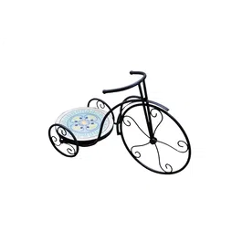 Suport flori bicicleta Mozaic HK17071, metal, 49 x 23 x 37 cm