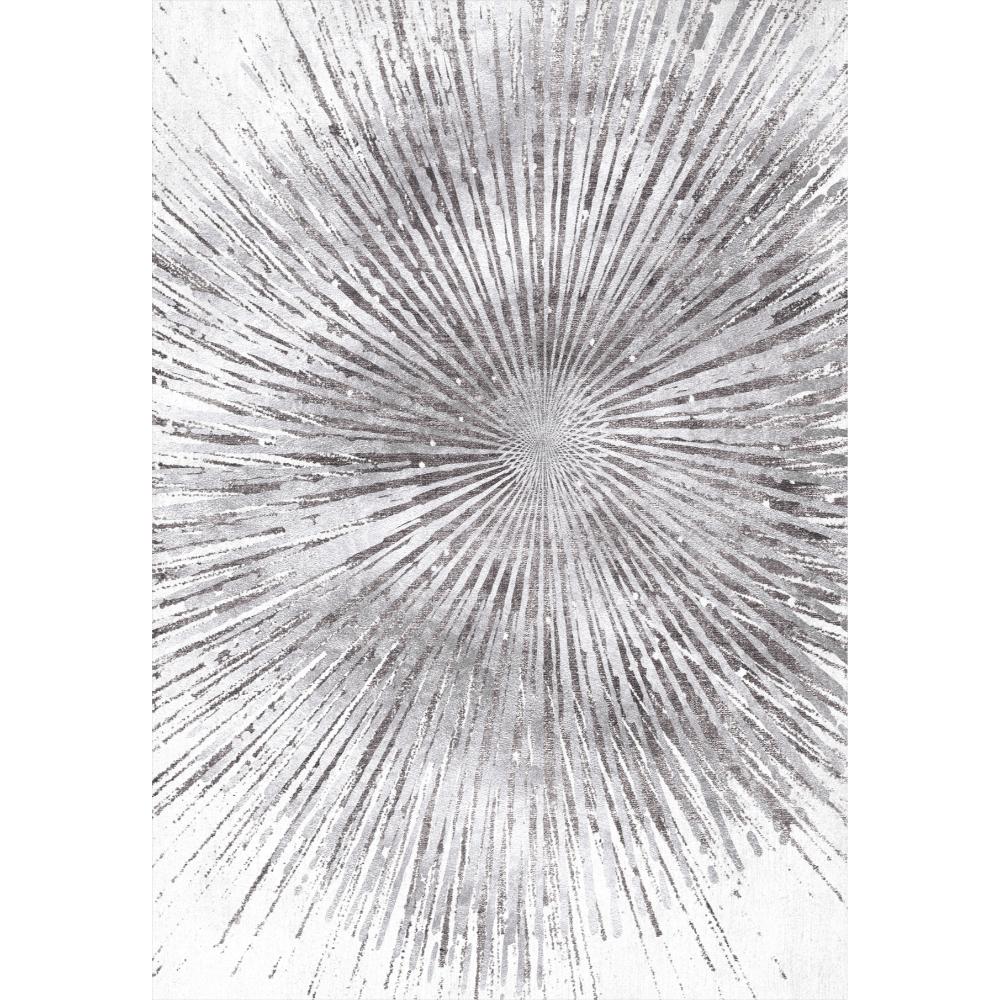Covor modern Reunion, poliester, argintiu, 120 x 180 cm