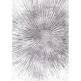 Covor modern Reunion, poliester, argintiu, 120 x 180 cm