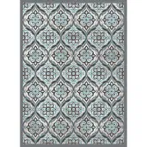 Covor modern Oxford 6223, poliester cu amestec vascoza, model clasic turcoaz, 120 x 160 cm