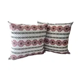 Set 2 perne decor Rustic, bumbac/polister, multicolor, 40 x 40 cm