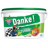 Vopsea lavabila pentru interior Danke Turbo, 8.5 l, alb