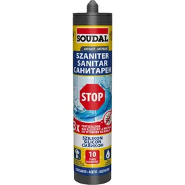 Silicon sanitar Soudal Stop, antracit , 280 ml