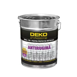 Email alchidic antirugina Deko Professional 3 in 1, maro inchis, interior / exterior, 10 kg