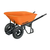 Roaba metalica cu roti duble Truper, 118 l