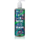 Faith In Nature Aloe Vera & Tea Tree Hand Wash Săpun lichid pentru mâini 400 ml