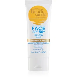Bondi Sands SPF 50+ Face Fragrance Free crema pentru bronzat, fara parfum SPF 50+ 75 ml