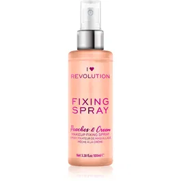 I Heart Revolution Fixing Spray fixator make-up cu parfum Peaches & Cream 100 ml