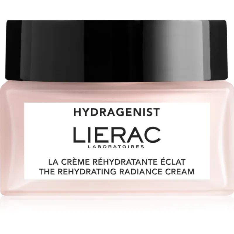 Lierac Hydragenist The Rehydrating Radiance Cream crema ce ofera luminozitate si hidratare pentru ten normal spre uscat reîncărcabil 50 ml