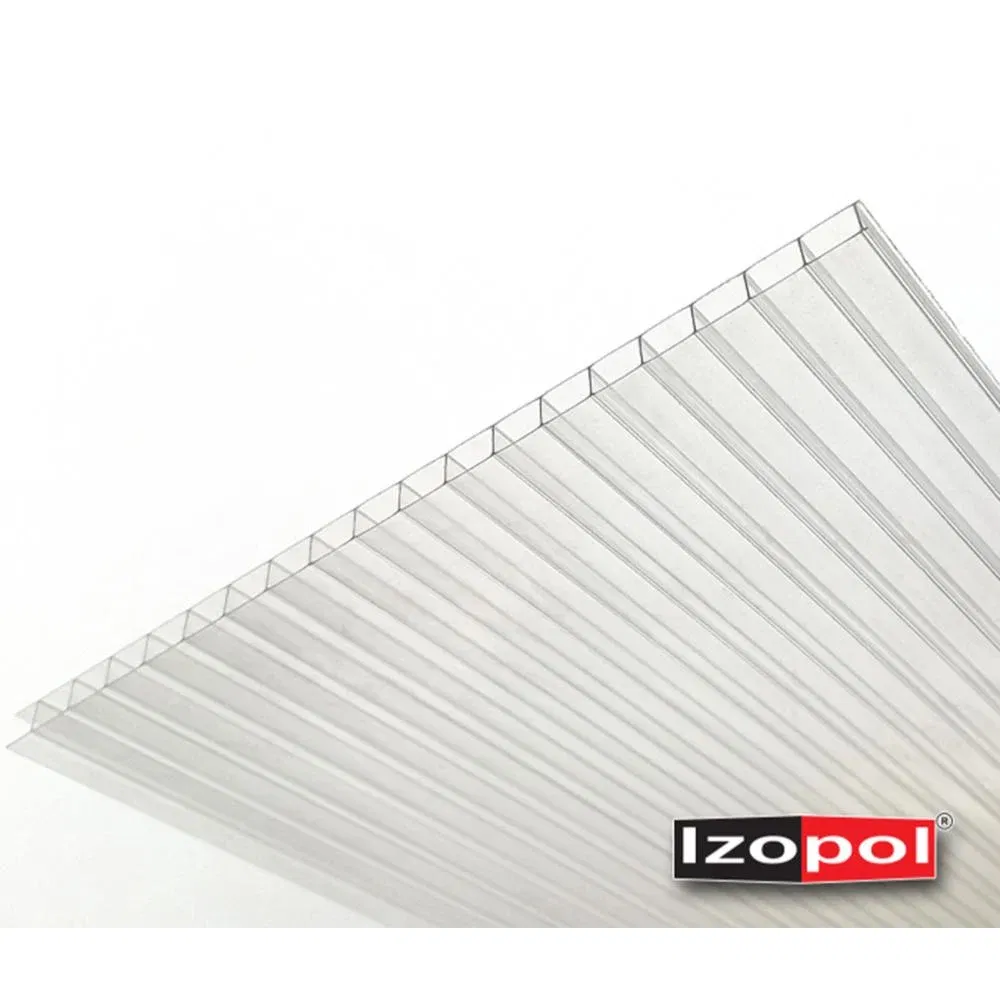 Policarbonat multicelular Izopol, transparent, grosime 4 mm, 2 x 1.05 m