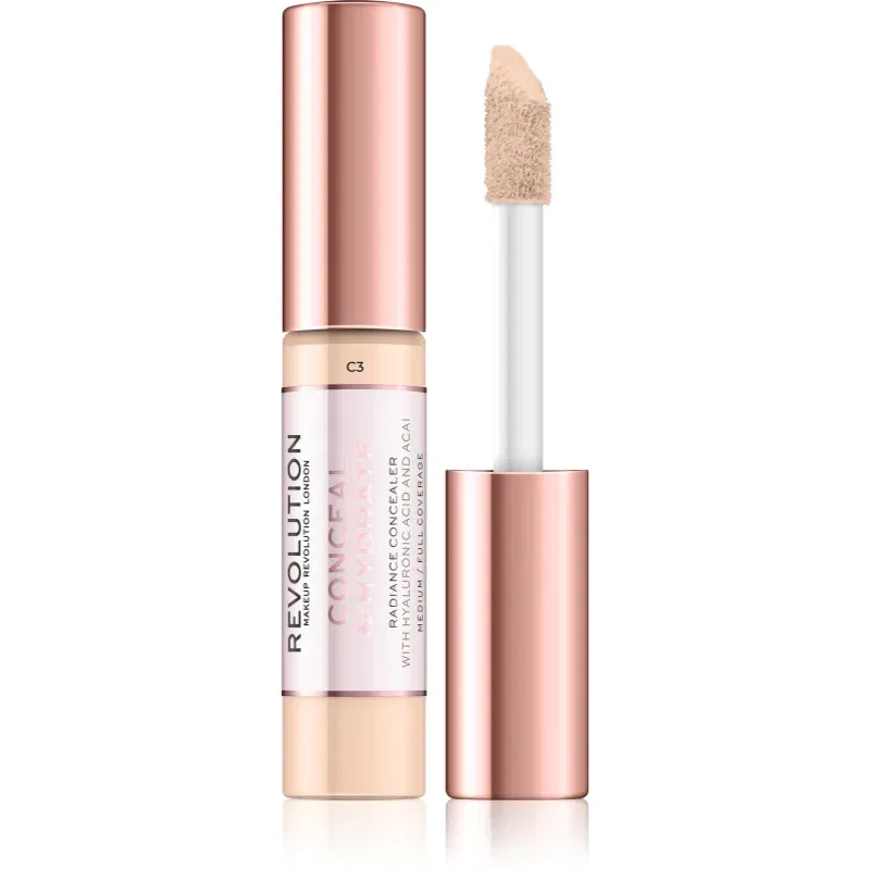 Makeup Revolution Conceal & Hydrate hidratant anticearcan culoare C3 13 g