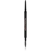 Makeup Revolution Precise Brow Pencil creion sprâncene precise cu pensula culoare Dark Brown 0.05 g