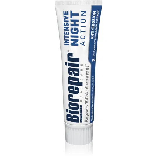 Biorepair Advanced Intensive Night tratament de noapte intensiv pentru refacerea smaltului dintilor 75 ml