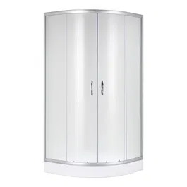 Cabina de dus Premier Kalema, semirotund, sticla mata 4 mm, 90 x 90 x 193 mm