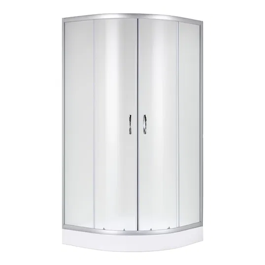 Cabina de dus Premier Kalema, semirotund, sticla mata 4 mm, 90 x 90 x 193 mm