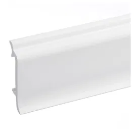 Plinta pardoseala Elegance, polimer dur, alb, 2440 x 19 x 83 mm