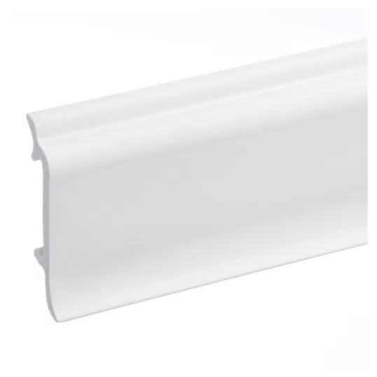 Plinta pardoseala Elegance, polimer dur, alb, 2440 x 19 x 83 mm