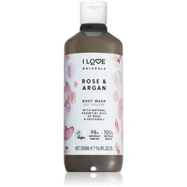 I Love Naturals Rose & Argan gel de dus imbatator cu aromă de trandafiri 500 ml