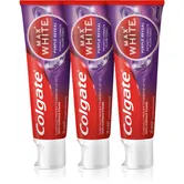 Colgate Max White Purple Reveal pastă de dinți revigorantă 3x75 ml