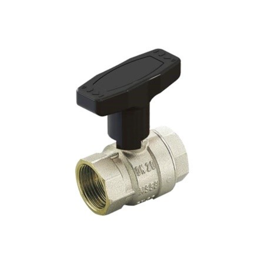 Robinet de trecere cu bila Tiemme, filet interior-interior, alama, 3/4