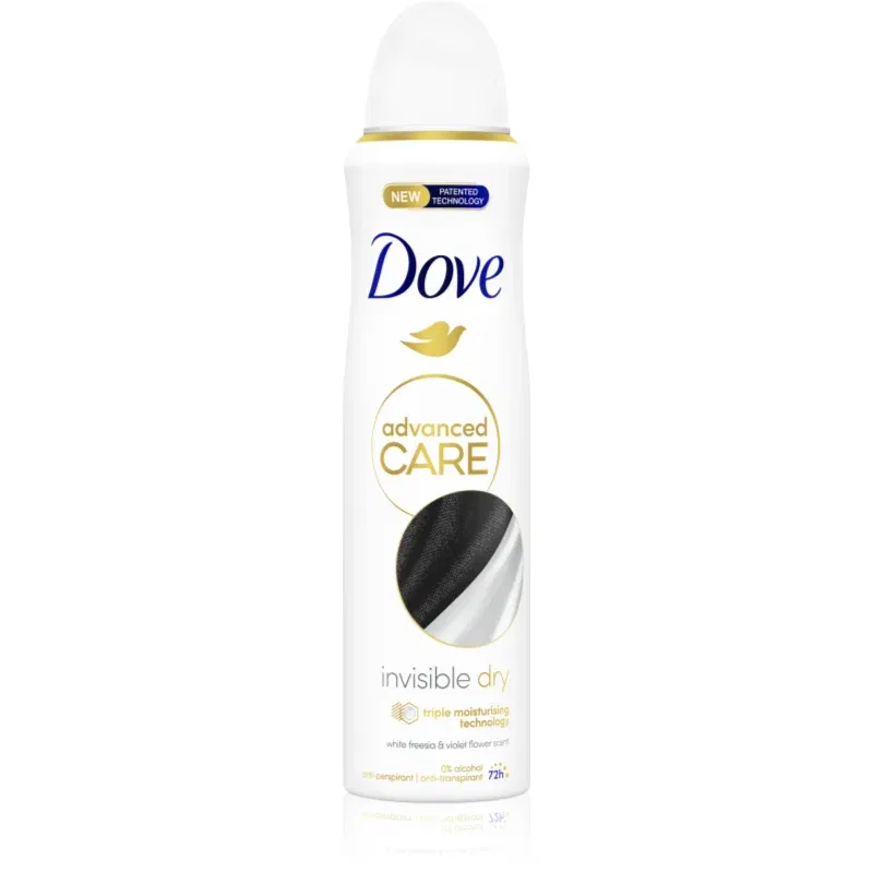 Dove Advanced Care Antiperspirant spray anti-perspirant 72 ore Invisible Dry 150 ml