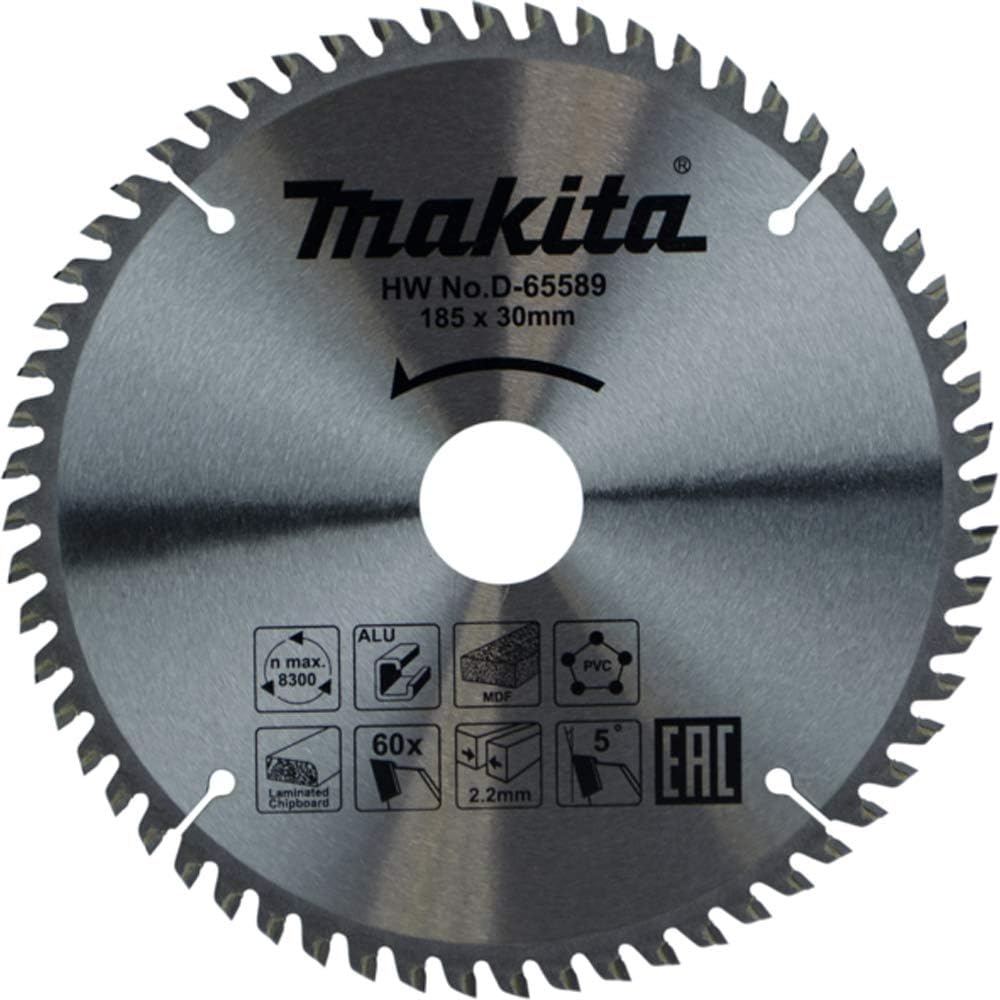 Panza fierastrau circular multimaterial Makita, 185 x 30 x 2.2 mm