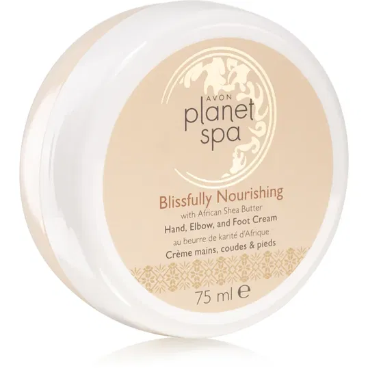 Avon Planet Spa Blissfully Nourishing cremă hrănitoare pentru mâini pentru picioare 75 ml