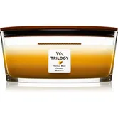 Woodwick Trilogy Café Sweets lumânare parfumată cu fitil din lemn (hearthwick) 453.6 g