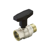 Robinet de trecere cu bila Tiemme, filet interior-exterior, alama, 1/2