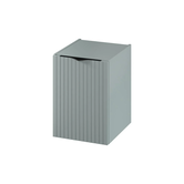 Dulap baie Tirso Fiord Cersanit, suspendat, 1 usa, MDF canelat, mat, gri, 40 x 44.7 x 55.1 cm