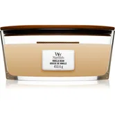 Woodwick Vanilla Bean lumânare parfumată cu fitil din lemn (hearthwick) 453.6 g