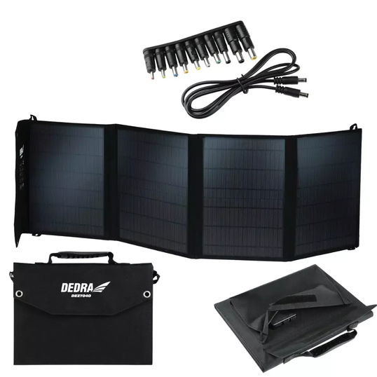 Panou solar fotovoltaic portabil Dedra DEZT0100, 40 W, 1160 x 335 x 4 mm