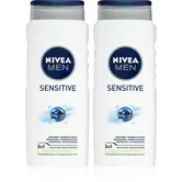 NIVEA MEN Sensitive gel de dus pentru corp si par ambalaj economic